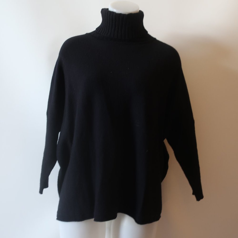 Womens MK Metric Knits Boxy Turtleneck Sweater S/M *